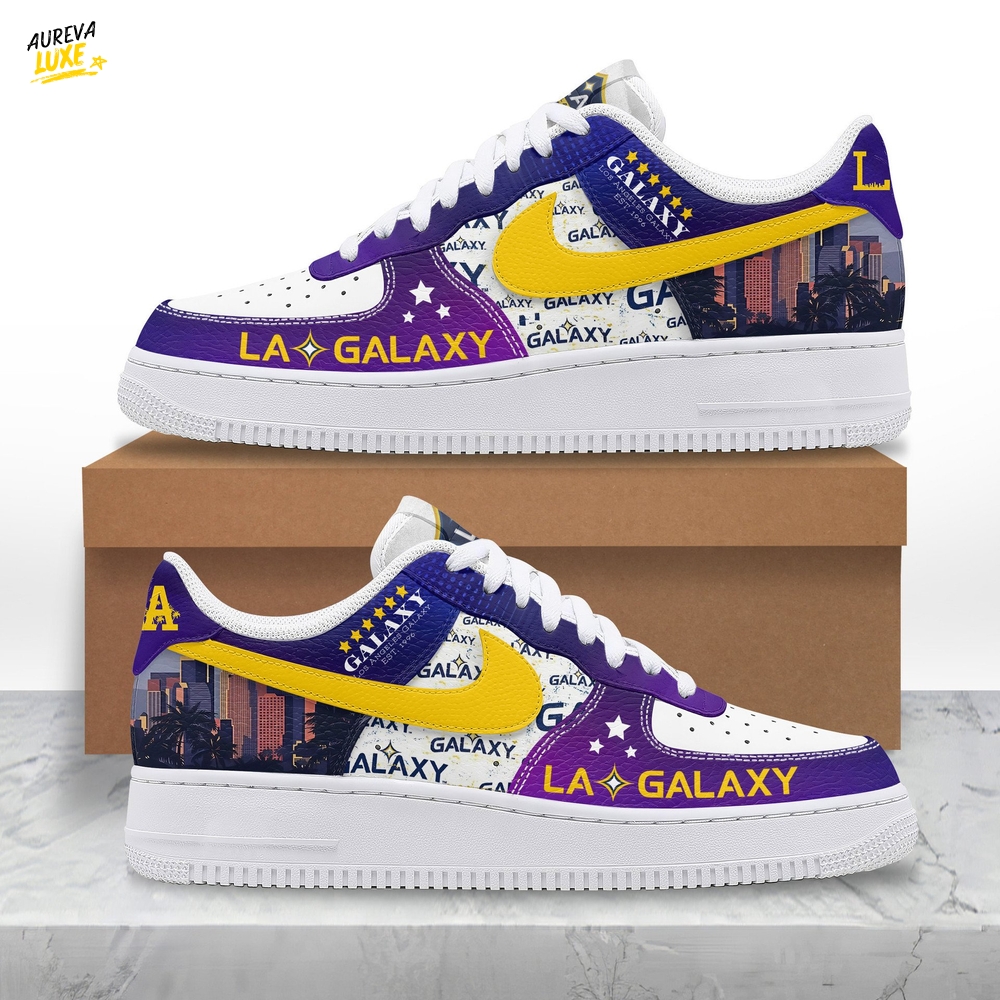 Los Angeles Galaxy Air Force 1 Sneaker Los Angeles Galaxy Air Force 1 Sneaker