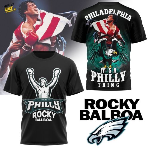 Philadelphia Eagles NFL x Rocky Balboa T-shiret