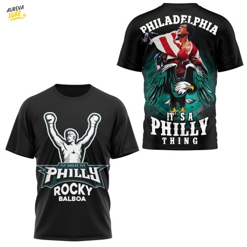 Philadelphia Eagles NFL x Rocky Balboa T-shiret