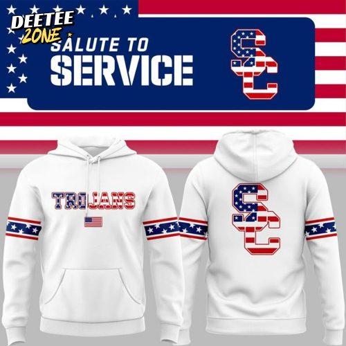 2025 Military Appreciation Trojans Wordmark Hoodie