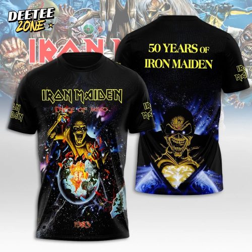 50 Years of Iron Maiden 3D Tshirt 2025