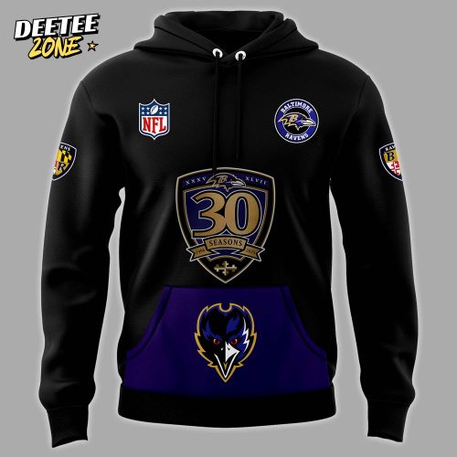 Baltimore Ravens 30th Season Virtual Hoodie