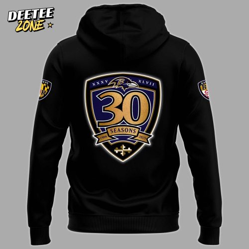 Baltimore Ravens 30th Season Virtual Limited Hoodie