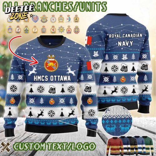 Custom California Branches Ugly Christmas Sweater – Blue