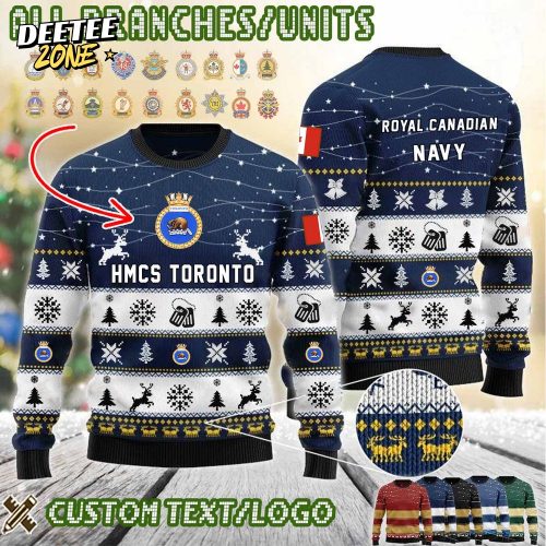 Custom California Branches Ugly Christmas Sweater – Dark Blue