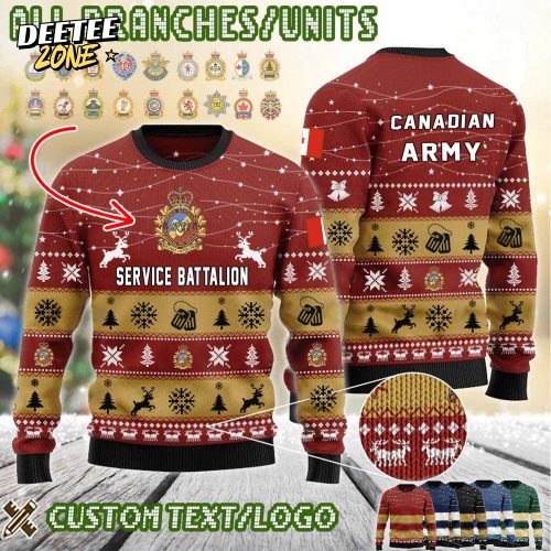 Custom California Branches Ugly Christmas Sweater – Red
