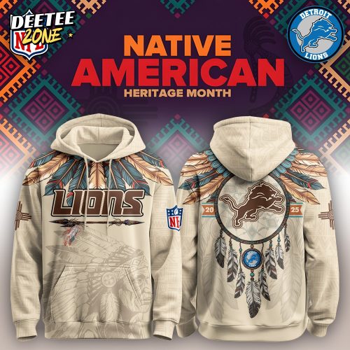 Detroit Lions – Native American Heritage Month Limited Editions Hoodie