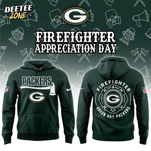 Green Bay Packers Firefighter Appreciation Day Hoodie | Jogger | Cap Limited Edition