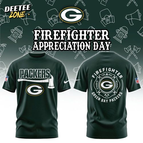 Green Bay Packers Firefighter Appreciation Day Tshirt | Jogger | Cap Limited Edition