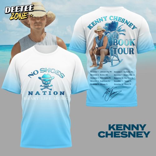 Kenny Chesney No Shoes Nation Heart Life Music 3D Shirt