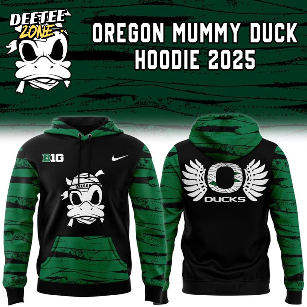 Limited Edition Oregon Football '' Mummy Duck'' Hoodie Limited Edition Oregon Football '' Mummy Duck'' Hoodie