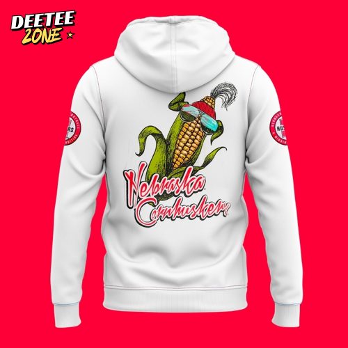 Nebraska Huskers “Image One Black” Hyper Local Black Shirts Corn Hoodie – White