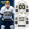Special 2025 Green Notre Dame Hockey Jersey