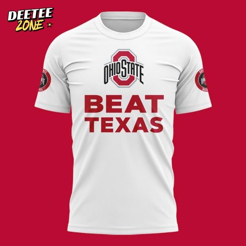 Ohio State Buckeyes “Beat Texas” Special White T-Shirt