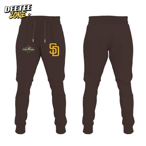 San Diego Padres Fanatics Brown 2025 MLB Postseason Locker Room Hoodie