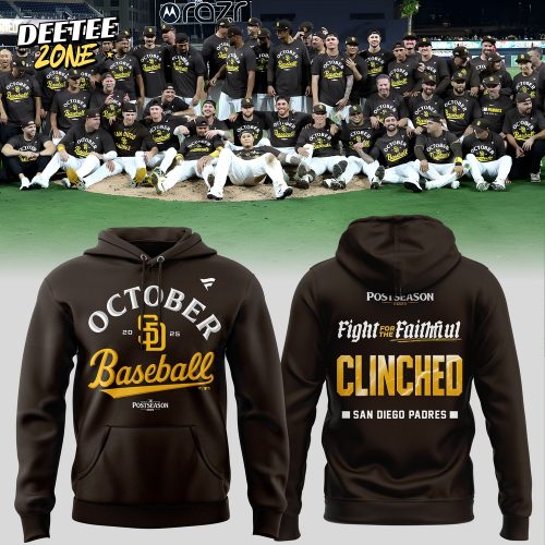 San Diego Padres Fight For The Faithful MLB Postseason October Baseball Hoodie For Fans 1