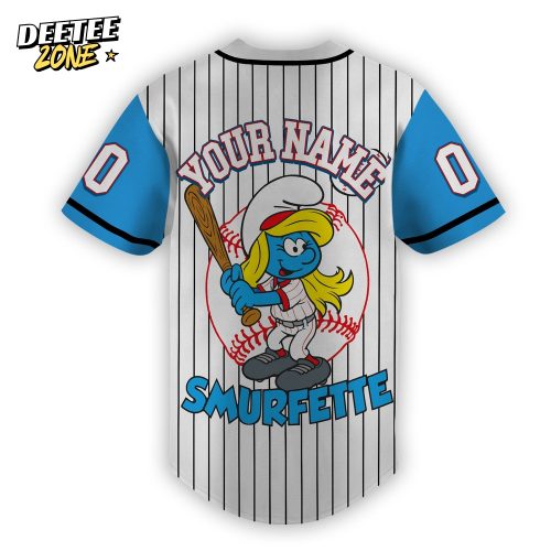 Smurfs Custom Baseball Jersey
