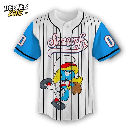 Smurfs Custom Baseball Jersey