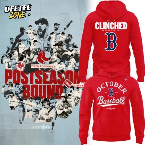 Special October Baseball Post Season 2025 Red Sox Hoodie