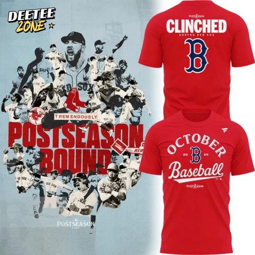 Special October Baseball Post Season 2025 Red Sox T-Shirt