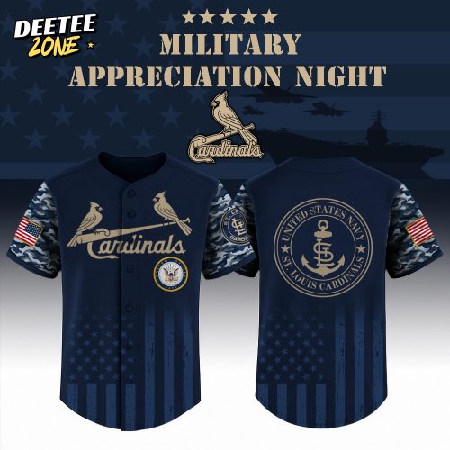 St. Louis Cardinals x US Navy Appreciation Night Special Edition-3D Baseball Jersey