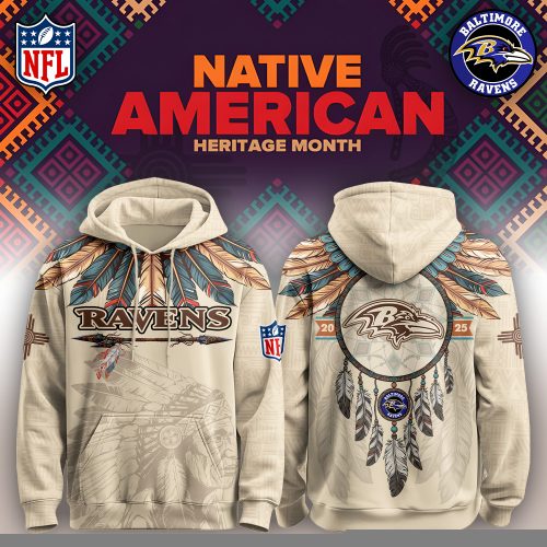 Baltimore Ravens – Native American Heritage Month Limited Editions Hoodie