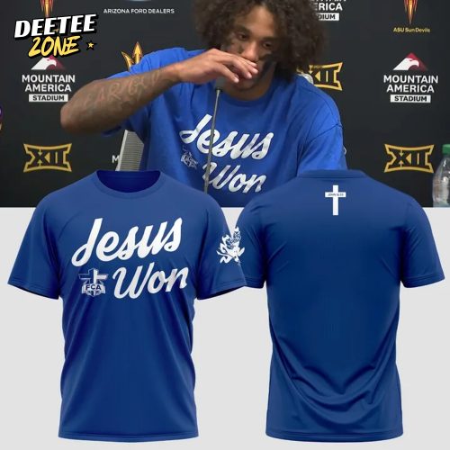 Arizona State Sun Devils x Jesus Won Navy T-Shirt