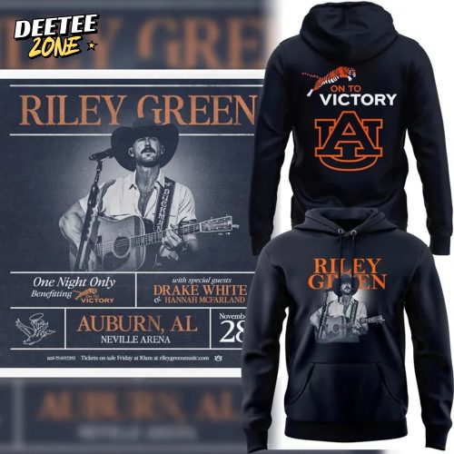 Auburn Tigers Riley Green “Benefitting ON TO VICTORY” Hoodie