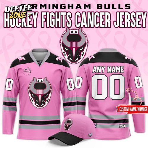 Birmingham Bulls ”Pink the Rink” Custom Hockey Jersey