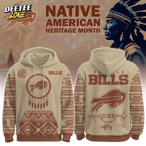 Buffalo Bills x Native Amercan Hoodie Edition-3D Unisex Hoodie