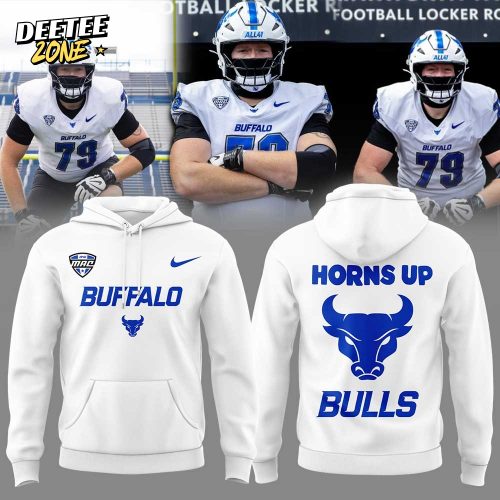 Buffalo Bulls “Horns Up” White Uniform Combo Hoodie