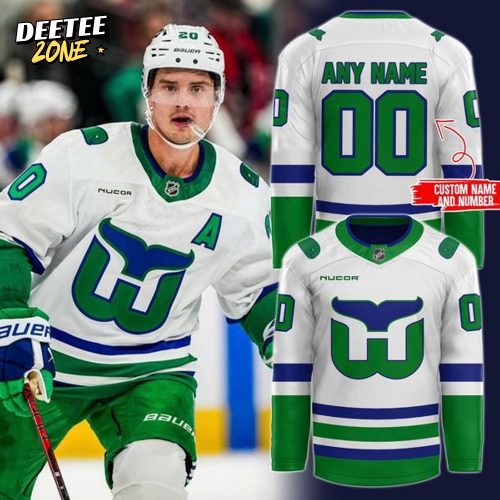 Carolina Hurricanes 2025 Heritage Whalers Night Jersey
