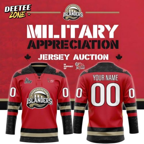 Charlottetown Islanders ” Military Night ” Hockey Jersey