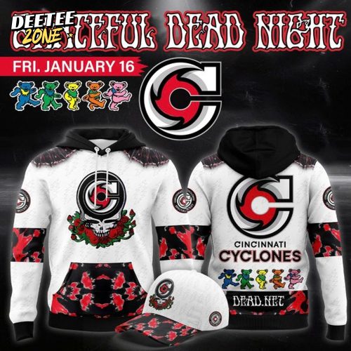 Cincinnati Cyclones Grateful Dead Night Hoodie