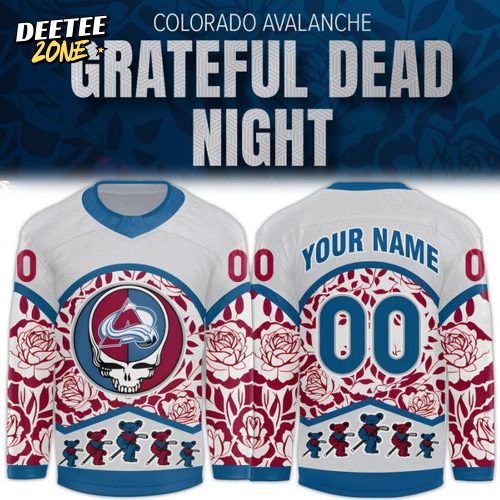 Colorado Avalanche 2025 Grateful Dead Night Jersey