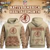 Washington Huskies x Native Amercan Hoodie Edition-3D Unisex Hoodie