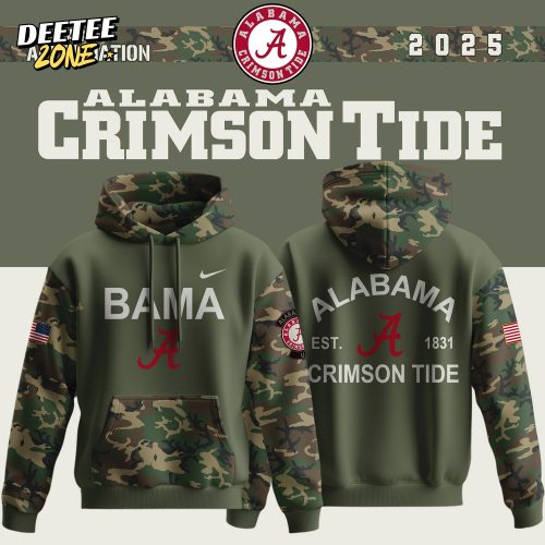 Alabama Crimson Tide 2025 Military Appreciation Special Hoodie