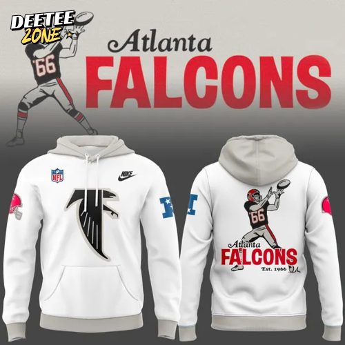 Atlanta Falcons 1966 Throwback Collection White Hoodie v1