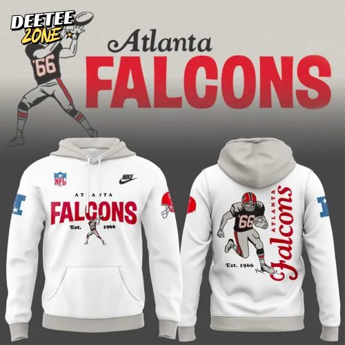 Atlanta Falcons 1966 Throwback Collection White Hoodie v2
