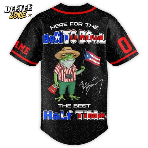 Bad Bunny Here For The Benito Bowl The Best Half Time 2025 Baseball Jersey