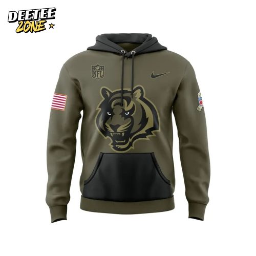 Cincinnati Bengals 2025 Salute to Service Limited Edition Camo Hoodie