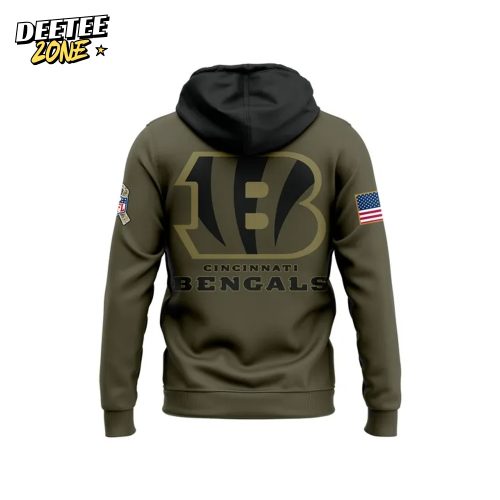 Cincinnati Bengals 2025 Salute to Service Limited Edition Camo Hoodie