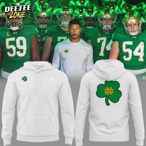 Coach Marcus Freeman White Green Hoodie