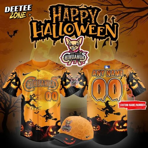 El Paso Chihuahuas ” Happy Halloween ” Custom Jersey