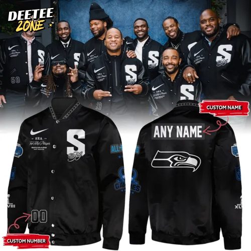 Exclusive Version Jacket Top 50 Seahawks Of All Time ( Custom Name And Number )