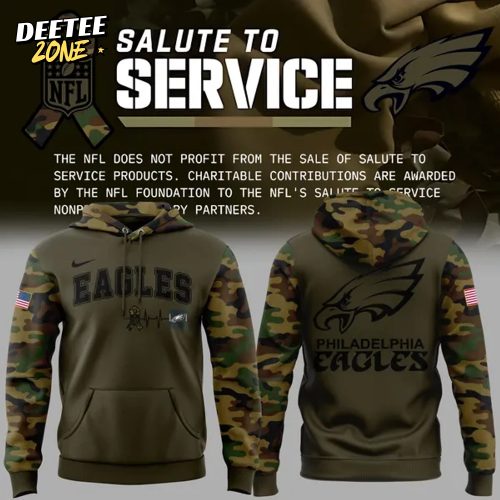 Exclusive Version Philadelphia Eagles Salute to Service Hoodie