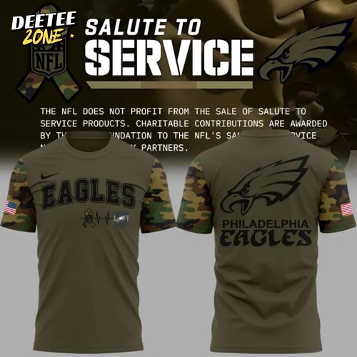 Exclusive Version Philadelphia Eagles Salute to Service Tshirt
