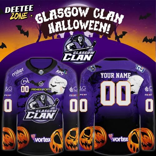 Glasgow Clan 2025/26 Halloween Custom Hockey Jersey