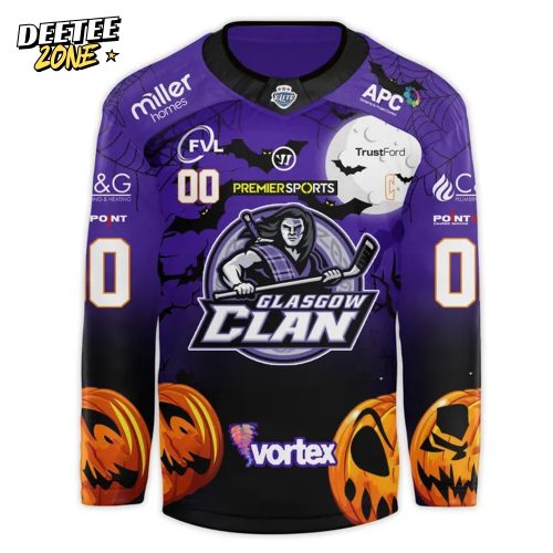 Glasgow Clan 2025/26 Halloween Custom Hockey Jersey