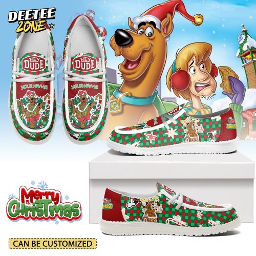 Gleammerch Scooby-doo x Christmas Personalized Hey Dude Shoes For Men And Women
